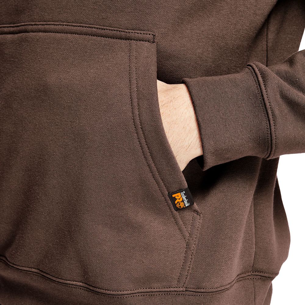 Timberland Mens Sweatshirts PRO® Hood Honcho Sport Hoodie - Dark Brown - India JN9083246